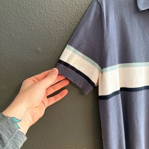 Farhi by Nicole Farhi Men's 1/4 Zip Short Sleeve Polo Size M - Picture 6 of 6